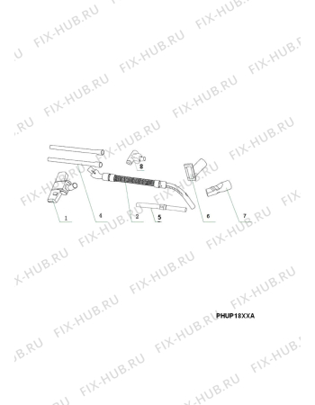 Взрыв-схема пылесоса Zanussi ZAN1830 - Схема узла Accessories